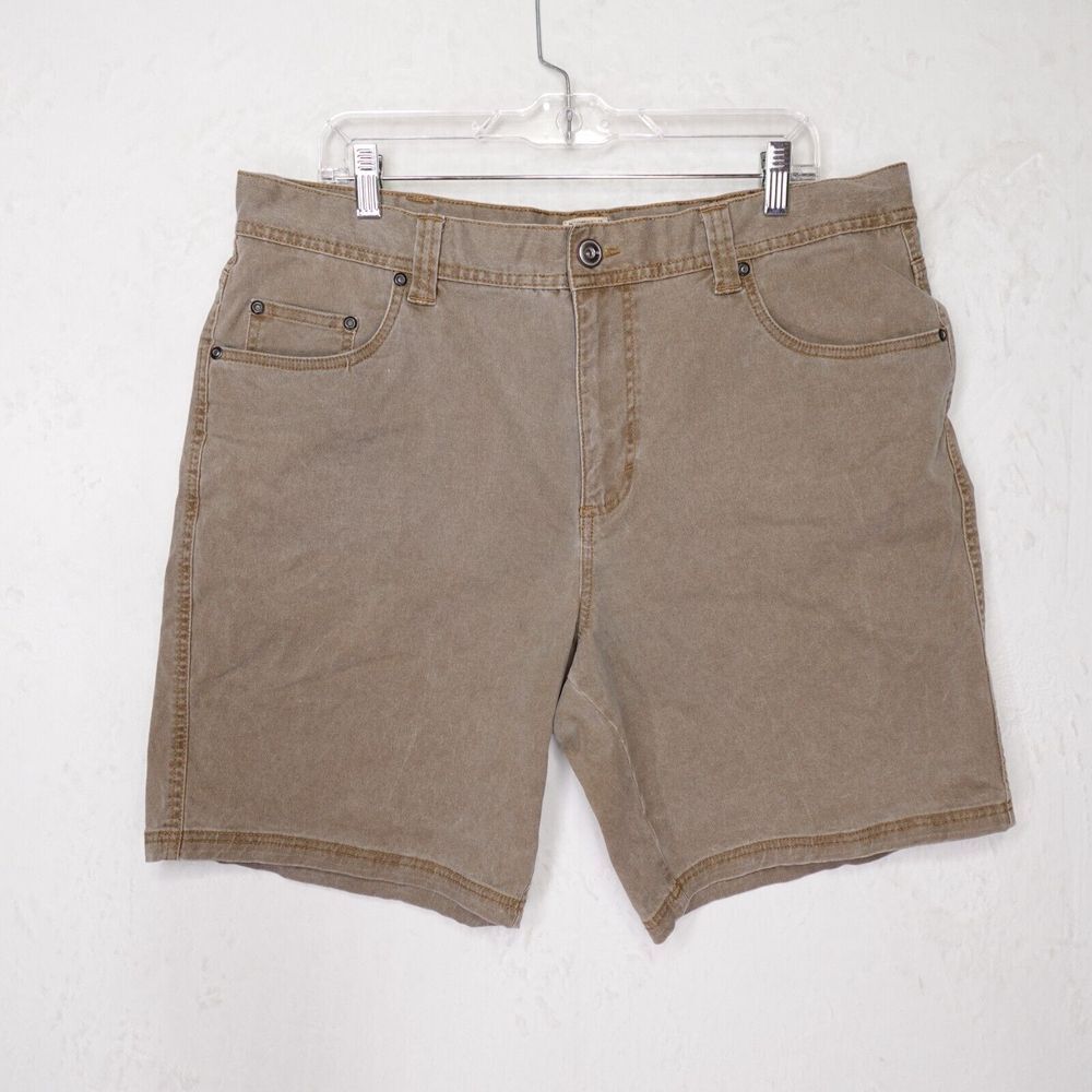 RedHead Shorts Mens‎ 38 Tan Stretch Cotton 5 Pocket Rugged 8" Inseam